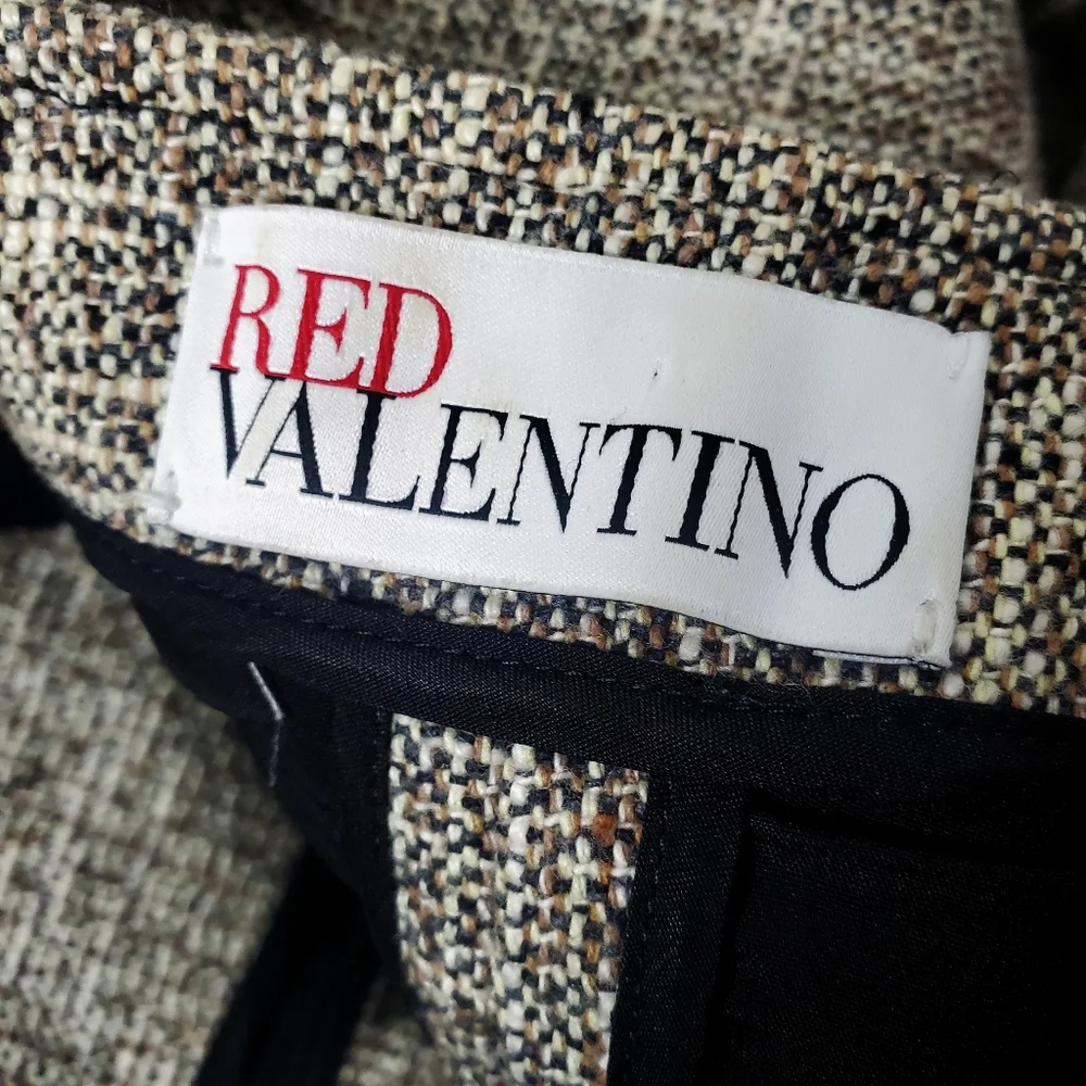 🚫SOLD - RED Valentino RARE Ruffled Tweed Blazer Jacket - Picture 9 of 14
